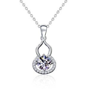 1ct. t.w. Diamond Pear Shape Necklace